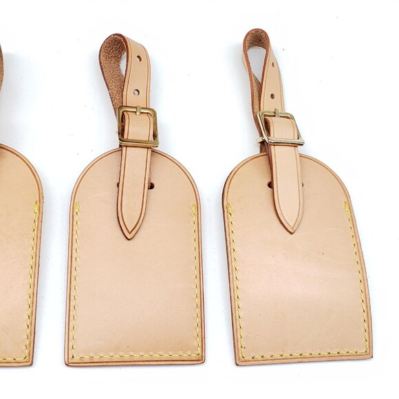 Authentic Louis Vuitton Tan Luggage / Name Tags With Initial K.N. LC15-121025 - Picture 5 of 9